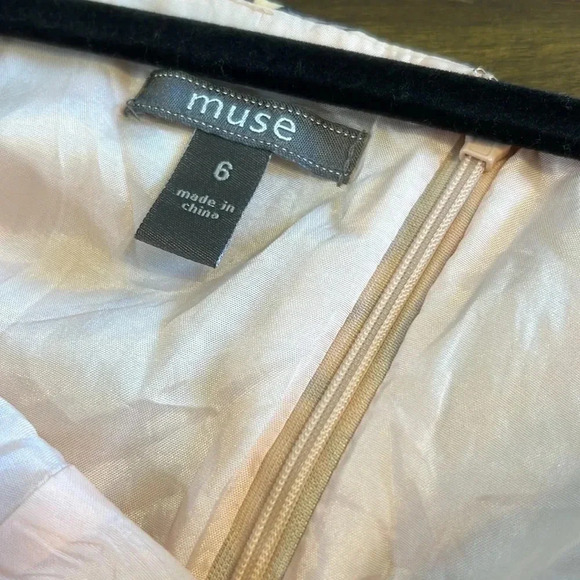 Muse Large Floral Ombre Dress Gradient Pleated Full Orange Green Purple Cottage - Picture 7 of 12